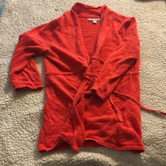 Old Navy red 3/4 sleeve cardigan - Picture 1 of 5